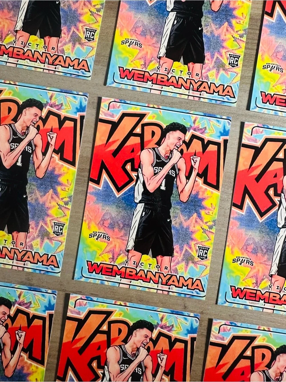 Victor Wembanyama Rookie Lot of (9) Panini Kaboom #11 Novelty Basketball Cards. - Picture 2 of 3